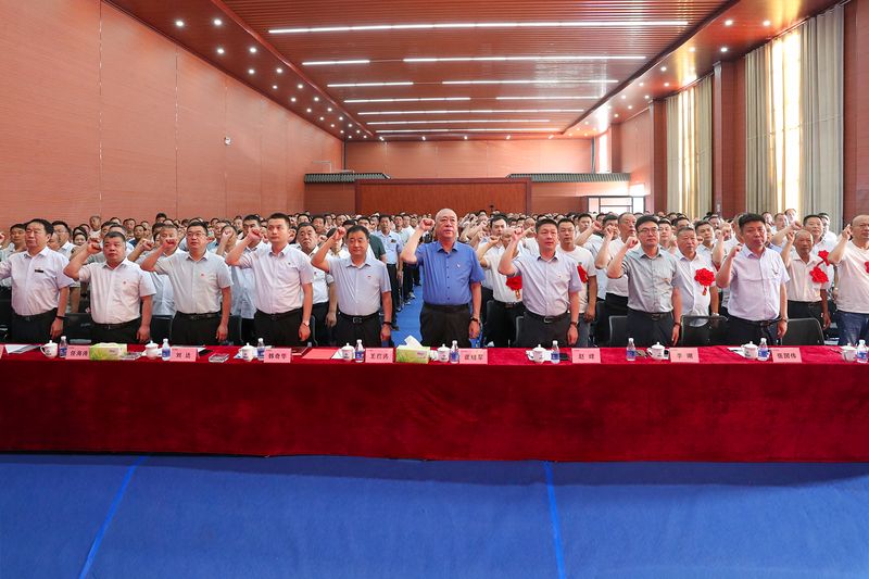 党旗红，企业兴｜河南1929cc党委结合处所党委隆沉进行庆祝建党102周年暨赞美大会